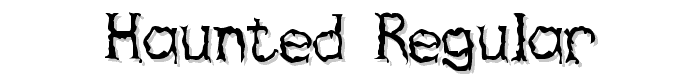 Haunted Regular font